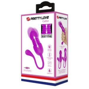 Pretty Love Callie — Vibrating Egg, Silicone, Purple — Clitoral Stimulators — view 2