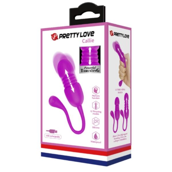 Pretty Love Callie — Vibrating Egg, Silicone, Purple — Clitoral Stimulators — view 2