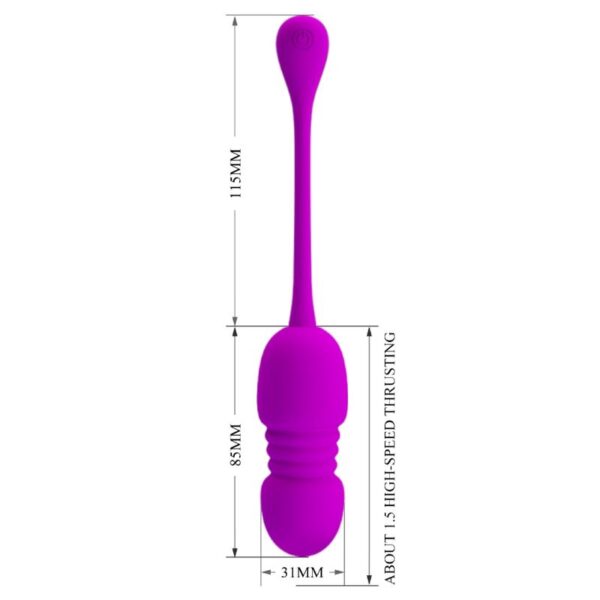 Pretty Love Callie — Vibrating Egg, Silicone, Purple — Clitoral Stimulators — view 6