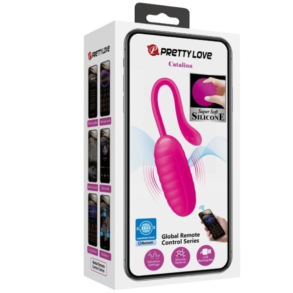 Pretty Love Catalina — Vibrating Egg, App-Controlled, Pink — App-Controlled Sex Toys — view 10