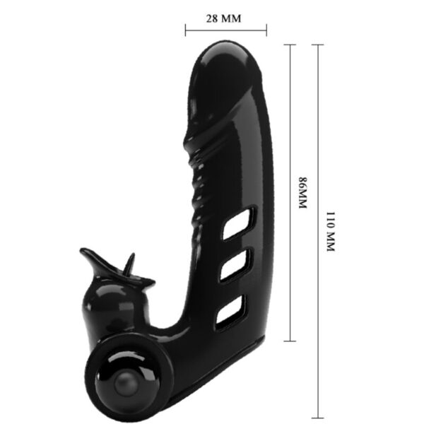 Pretty Love Corbin — Finger Vibrator, Silicone, Black — Clitoral Stimulators — view 4