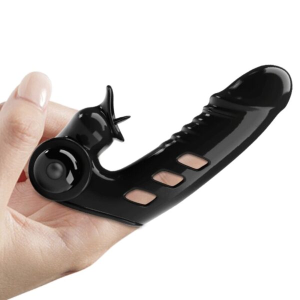 Pretty Love Corbin — Finger Vibrator, Silicone, Black — Clitoral Stimulators — view 6