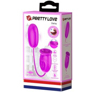 Pretty Love Daisy Dual — Vibrating Egg, Silicone, Purple — Clitoral Stimulators — view 2