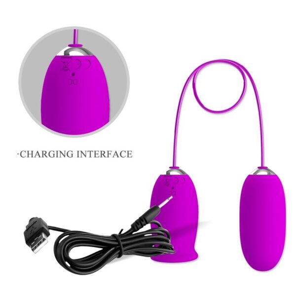 Pretty Love Daisy Dual — Vibrating Egg, Silicone, Purple — Clitoral Stimulators — view 9