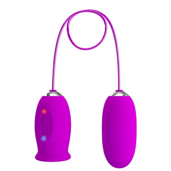 Pretty Love Daisy Dual — Vibrating Egg, Silicone, Purple — Clitoral Stimulators — view 3