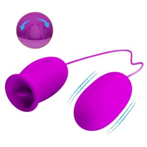 Pretty Love Daisy Dual — Vibrating Egg, Silicone, Purple — Clitoral Stimulators — view 4