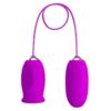 Pretty Love Daisy Dual — Vibrating Egg, Silicone, Purple — Clitoral Stimulators