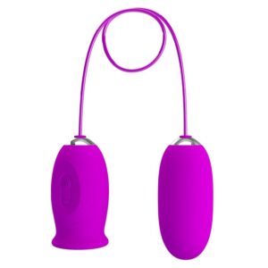 Pretty Love Daisy Dual — Vibrating Egg, Silicone, Purple — Clitoral Stimulators