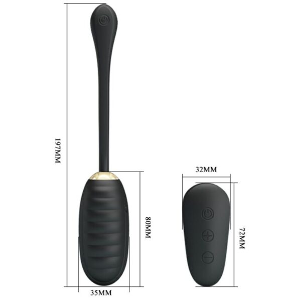 Pretty Love Doreen — Vibrating Egg, Waterproof, Black — Clitoral Stimulators — view 8