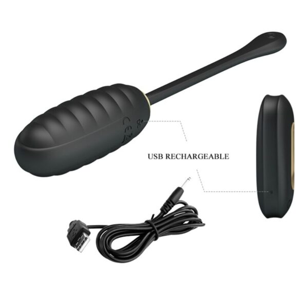 Pretty Love Doreen — Vibrating Egg, Waterproof, Black — Clitoral Stimulators — view 9