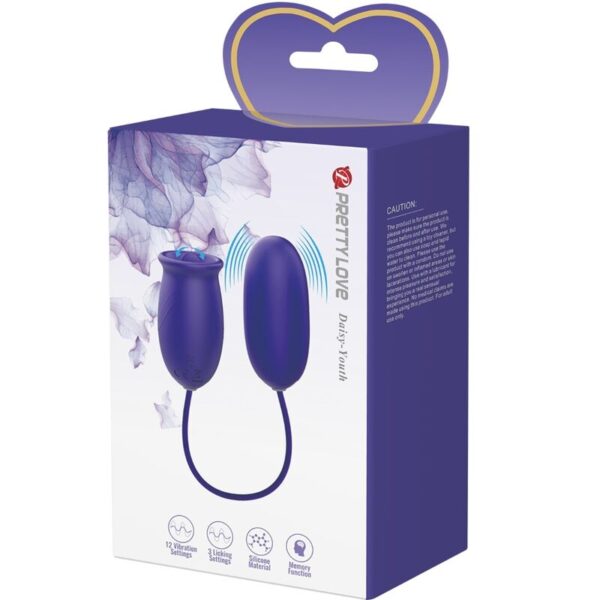 Pretty Love Daisy Youth — Vibrating Egg, Silicone, Violet — Clitoral Stimulators — view 6