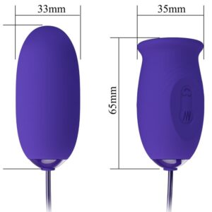 Pretty Love Daisy Youth — Vibrating Egg, Silicone, Violet — Clitoral Stimulators — view 4