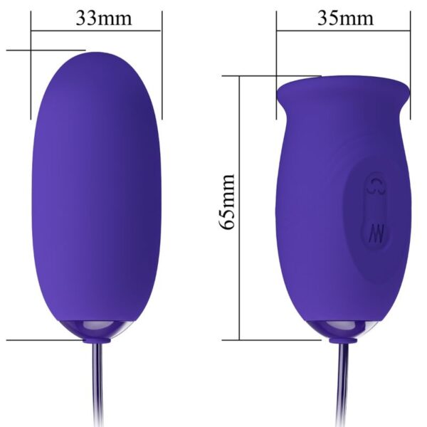 Pretty Love Daisy Youth — Vibrating Egg, Silicone, Violet — Clitoral Stimulators — view 4