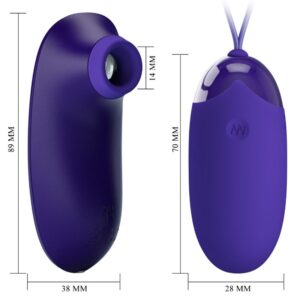Pretty Love — Vibrating Egg, Rechargeable, Purple — Clitoral Stimulators — view 4