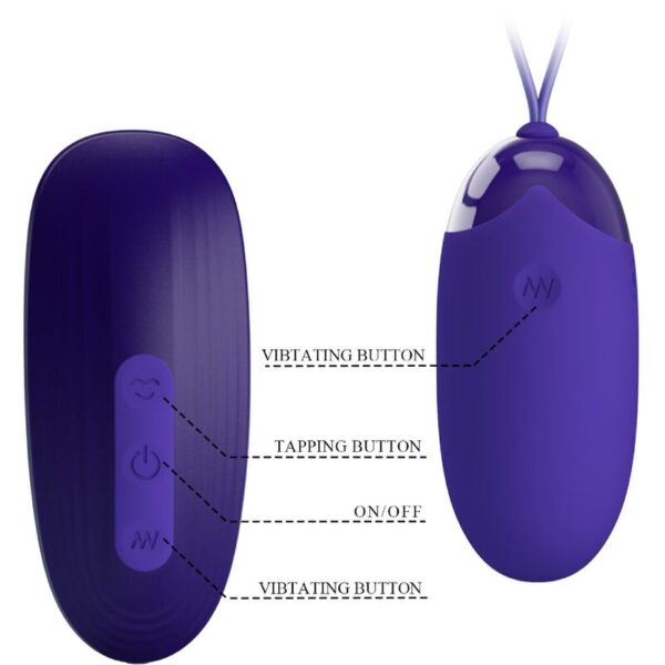 Pretty Love — Vibrating Egg, Rechargeable, Purple — Clitoral Stimulators — view 5