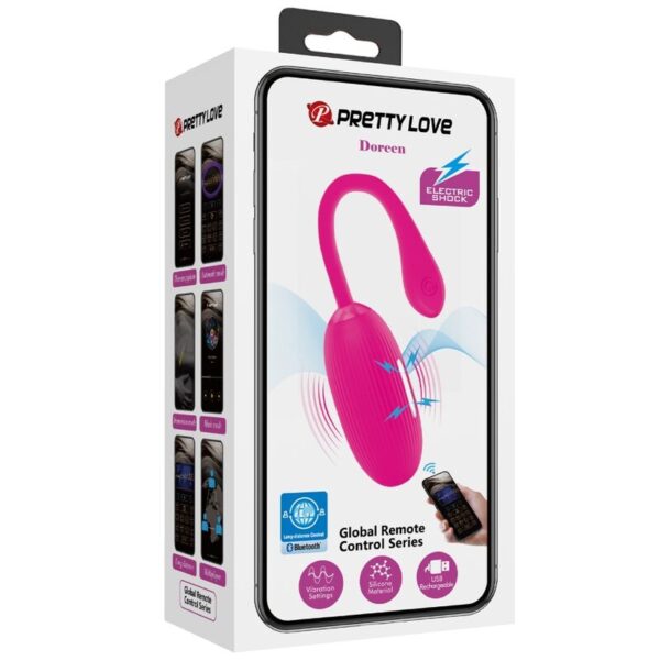 Pretty Love Doreen — Vibrating Egg, Rechargeable, Magenta — App-Controlled Sex Toys — view 11