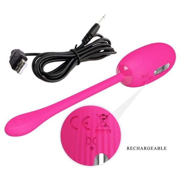 Pretty Love Doreen — Vibrating Egg, Rechargeable, Magenta — App-Controlled Sex Toys — view 5