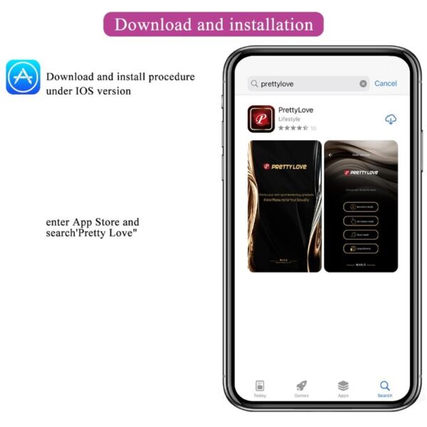 Pretty Love Doreen — Vibrating Egg, App-Controlled, Pink — App-Controlled Sex Toys — view 7