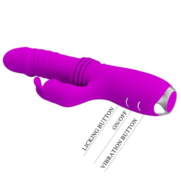 Pretty Love Dorothy — Thrusting Vibrator, Rechargeable, Purple — Rabbit Vibrators — view 9