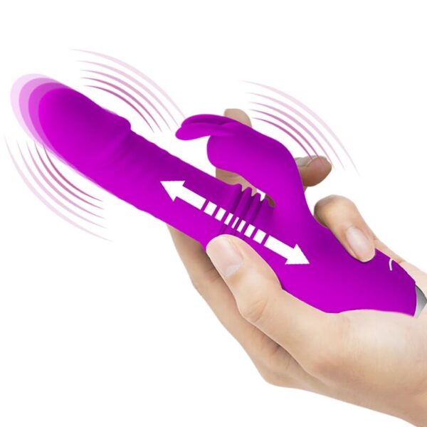 Pretty Love Dorothy — Thrusting Vibrator, Rechargeable, Purple — Rabbit Vibrators — view 12