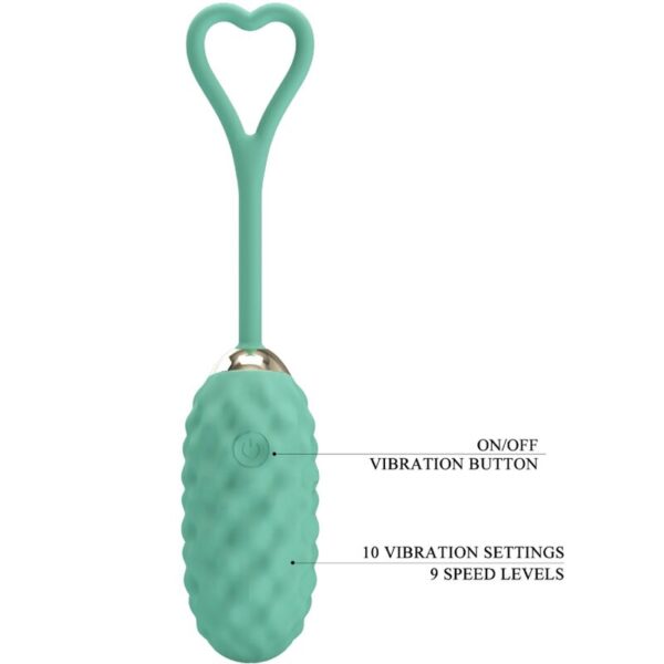 Pretty Love Vivian — Vibrating Egg, Rechargeable, Green — Clitoral Stimulators — view 6