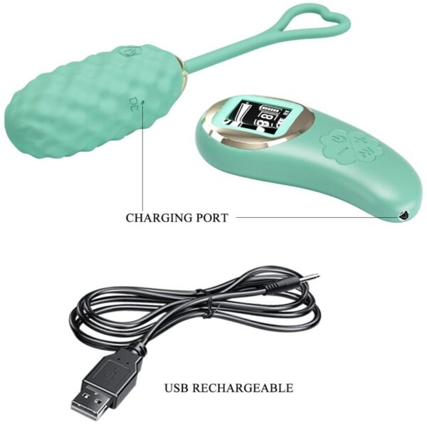 Pretty Love Vivian — Vibrating Egg, Rechargeable, Green — Clitoral Stimulators — view 8