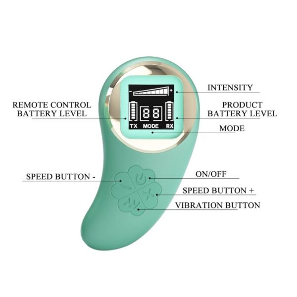 Pretty Love Vivian — Vibrating Egg, Rechargeable, Green — Clitoral Stimulators — view 7