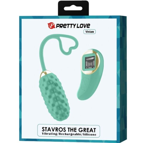 Pretty Love Vivian — Vibrating Egg, Rechargeable, Green — Clitoral Stimulators — view 9