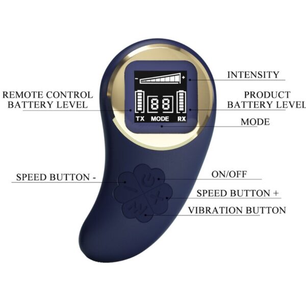 Pretty Love Vivian — Vibrating Egg, Rechargeable, Blue — Clitoral Stimulators — view 7