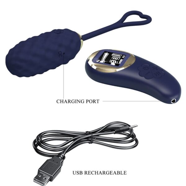 Pretty Love Vivian — Vibrating Egg, Rechargeable, Blue — Clitoral Stimulators — view 5