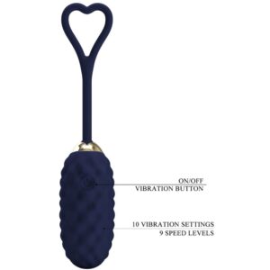 Pretty Love Vivian — Vibrating Egg, Rechargeable, Blue — Clitoral Stimulators — view 4