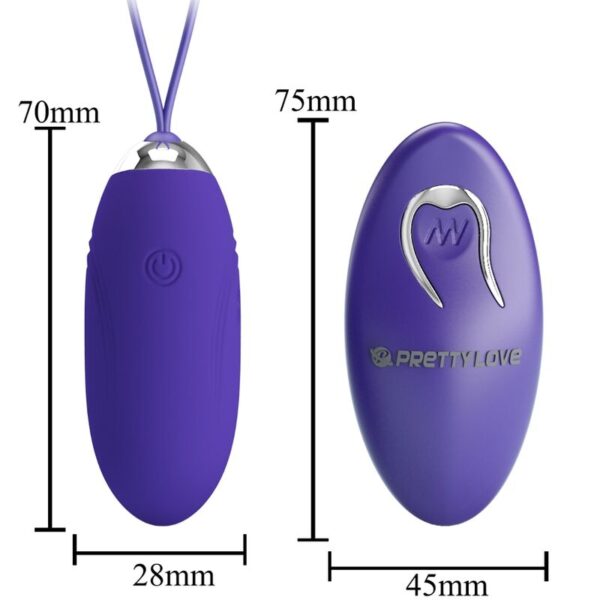 Pretty Love Jenny Youth — Vibrating Egg, Remote Control, Violet — Clitoral Stimulators — view 5