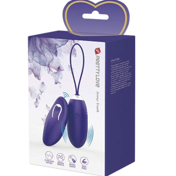 Pretty Love Jenny Youth — Vibrating Egg, Remote Control, Violet — Clitoral Stimulators — view 8