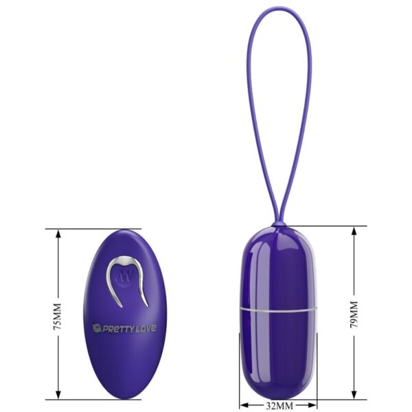 Pretty Love Arvin Youth — Vibrating Egg, Remote Control, Violet — Remote Control Vibrators — view 7