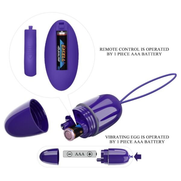 Pretty Love Selkie Youth — Vibrating Egg, Remote Control, Violet — Clitoral Stimulators — view 5