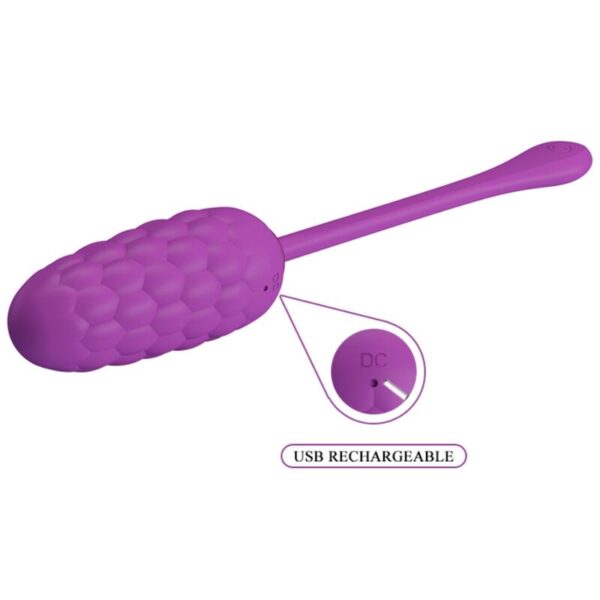 Pretty Love — Vibrating Egg, Silicone, Purple — Clitoral Stimulators — view 4