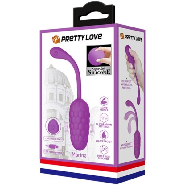 Pretty Love — Vibrating Egg, Silicone, Purple — Clitoral Stimulators — view 2