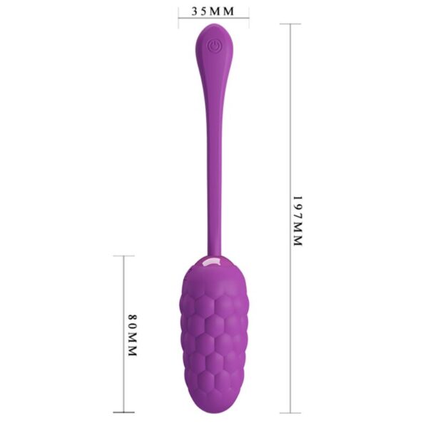 Pretty Love — Vibrating Egg, Silicone, Purple — Clitoral Stimulators — view 5