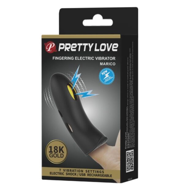Pretty Love Marico — Finger Vibrator, Rechargeable, Black — Clitoral Stimulators — view 2