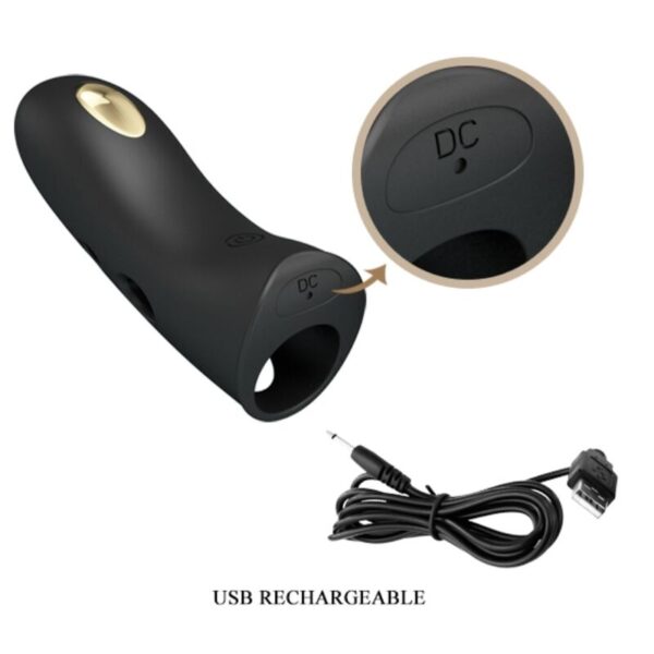 Pretty Love Marico — Finger Vibrator, Rechargeable, Black — Clitoral Stimulators — view 11