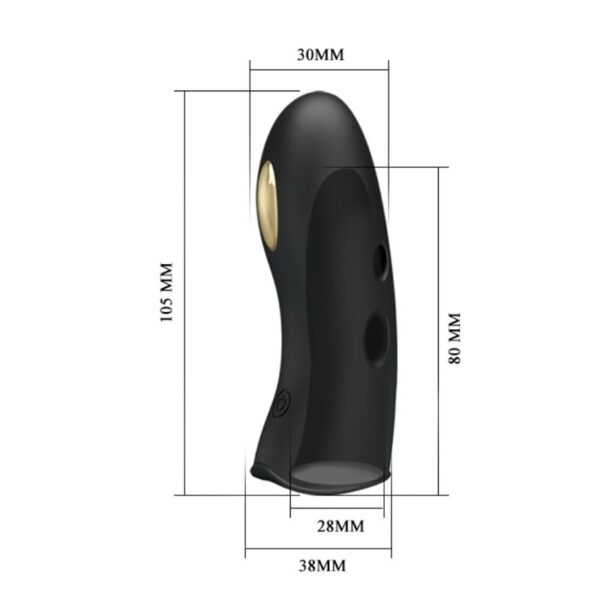 Pretty Love Marico — Finger Vibrator, Rechargeable, Black — Clitoral Stimulators — view 7