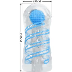 Pretty Love Small Spirals — Male Masturbator, Blue — Male Masturbators — view 2
