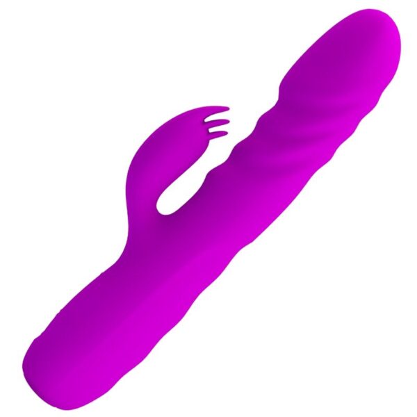 Pretty Love Melanie — Thrusting Vibrator, Rechargeable, Purple — Rabbit Vibrators — view 2