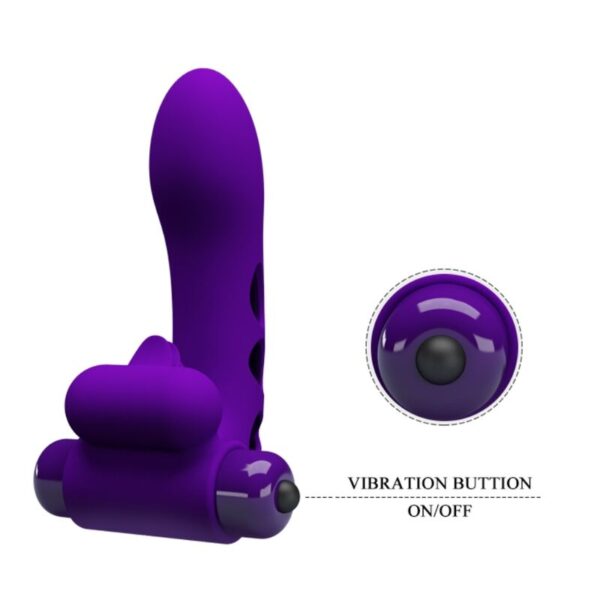 Pretty Love Orlando — Finger Vibrator, Silicone, Purple — Clitoral Stimulators — view 6