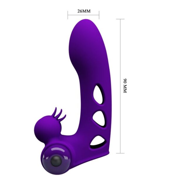 Pretty Love Orlando — Finger Vibrator, Silicone, Purple — Clitoral Stimulators — view 7