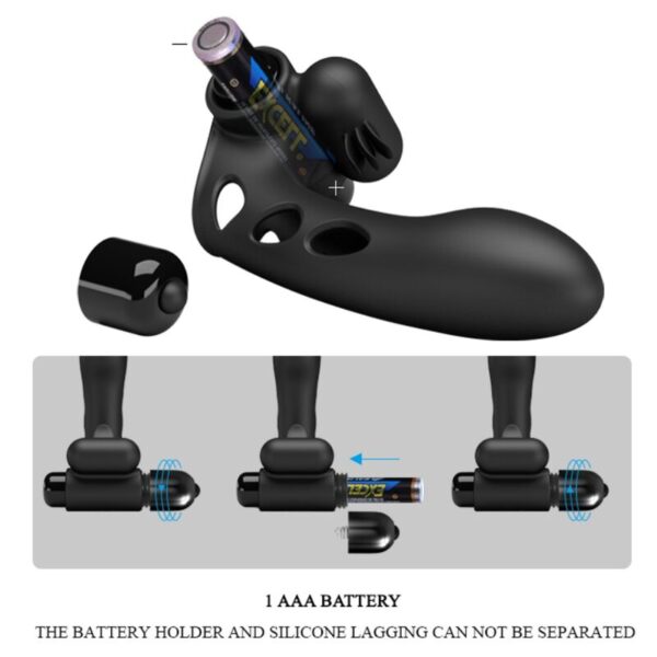 Pretty Love Orlando — Finger Vibrator, Silicone, Black — Clitoral Stimulators — view 5