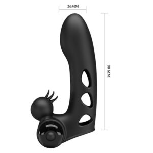 Pretty Love Orlando — Finger Vibrator, Silicone, Black — Clitoral Stimulators — view 4