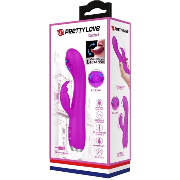 Pretty Love Rachel — Rabbit Vibrator, Rechargeable, Purple — Rabbit Vibrators — view 6