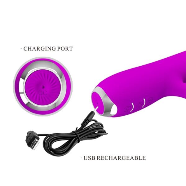 Pretty Love Rachel — Rabbit Vibrator, Rechargeable, Purple — Rabbit Vibrators — view 4