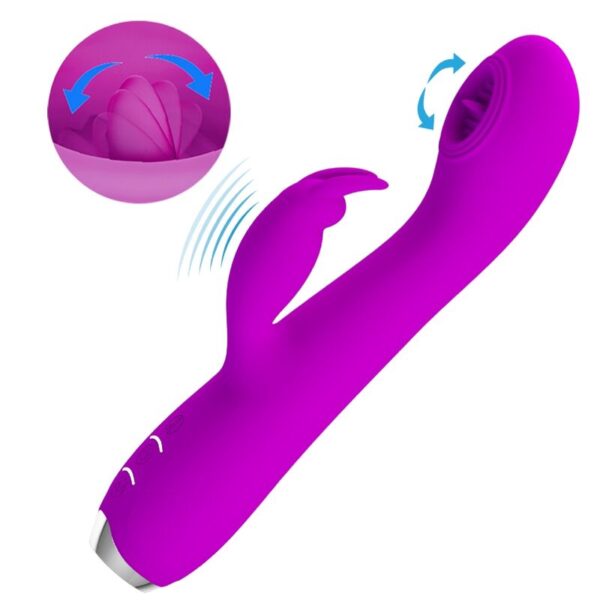 Pretty Love Rachel — Rabbit Vibrator, Rechargeable, Purple — Rabbit Vibrators — view 10